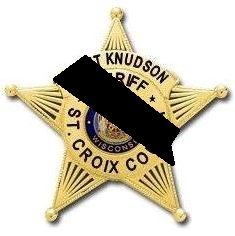 St. Croix County Sheriff Badge with Black Line