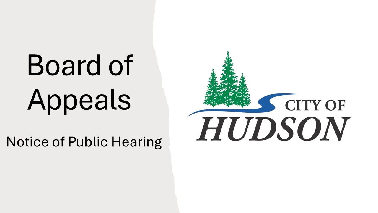 Board of Appeals Notice of Public Hearing