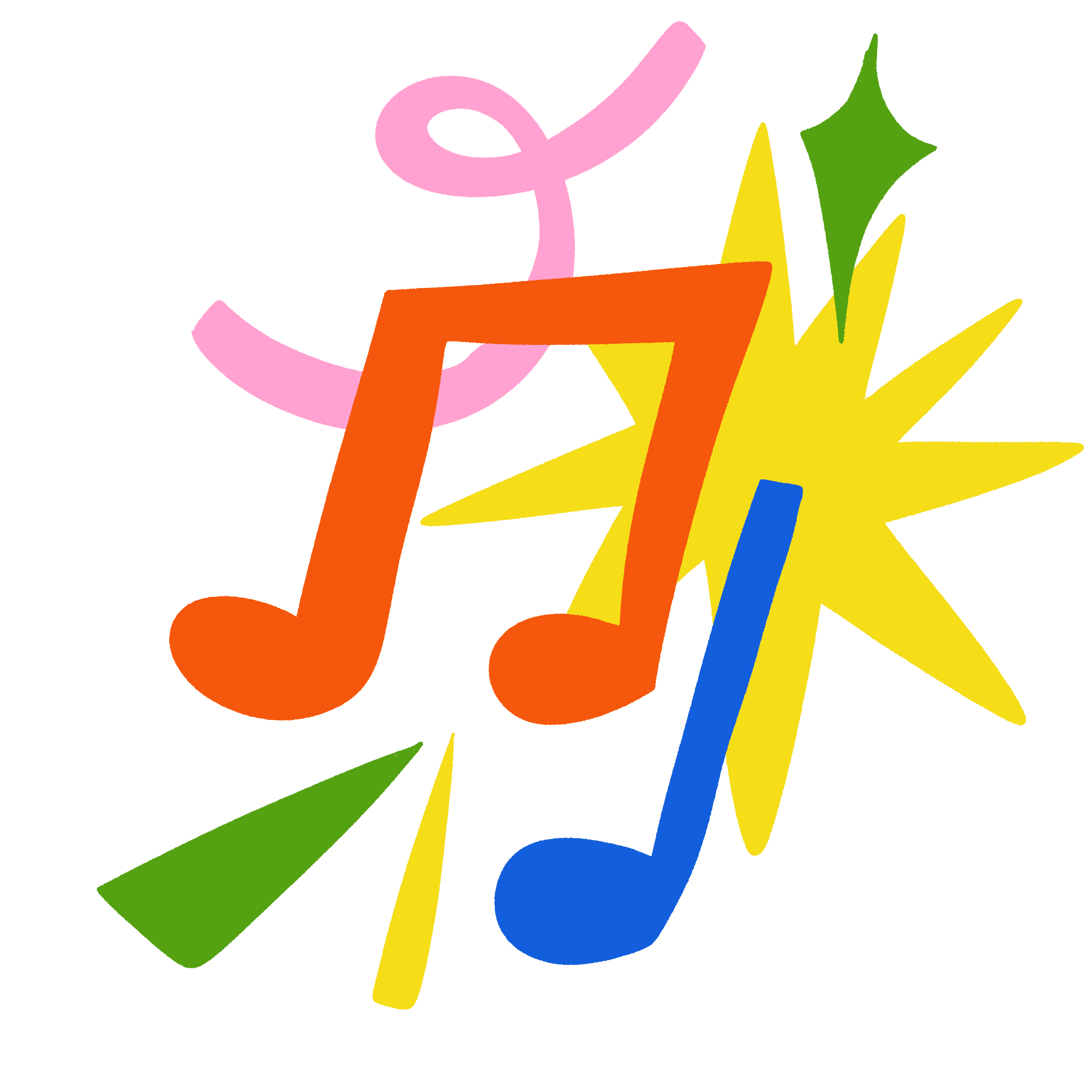 Stock Image_Colorful Music Notes