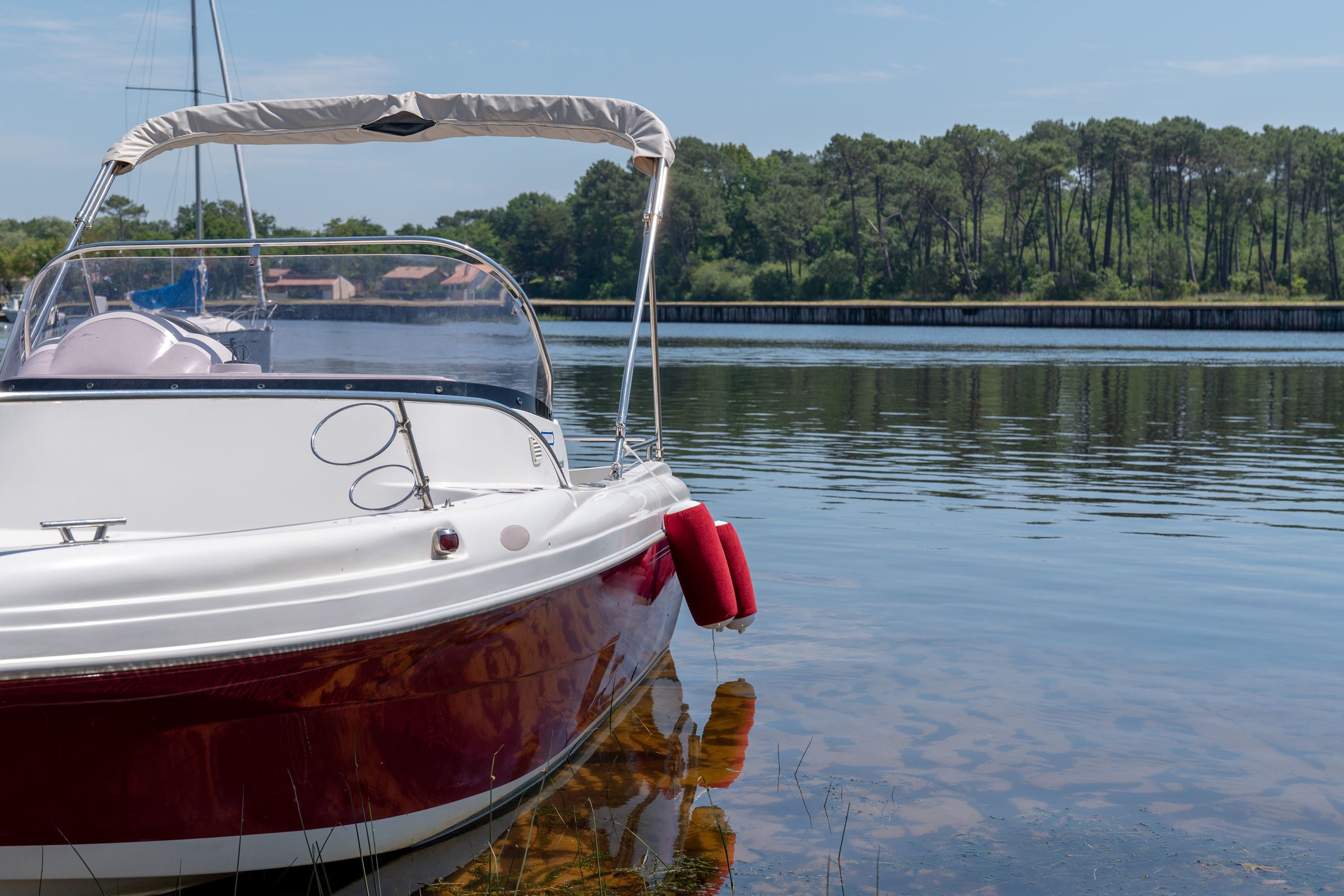 Stock Image_Boat on Lake
