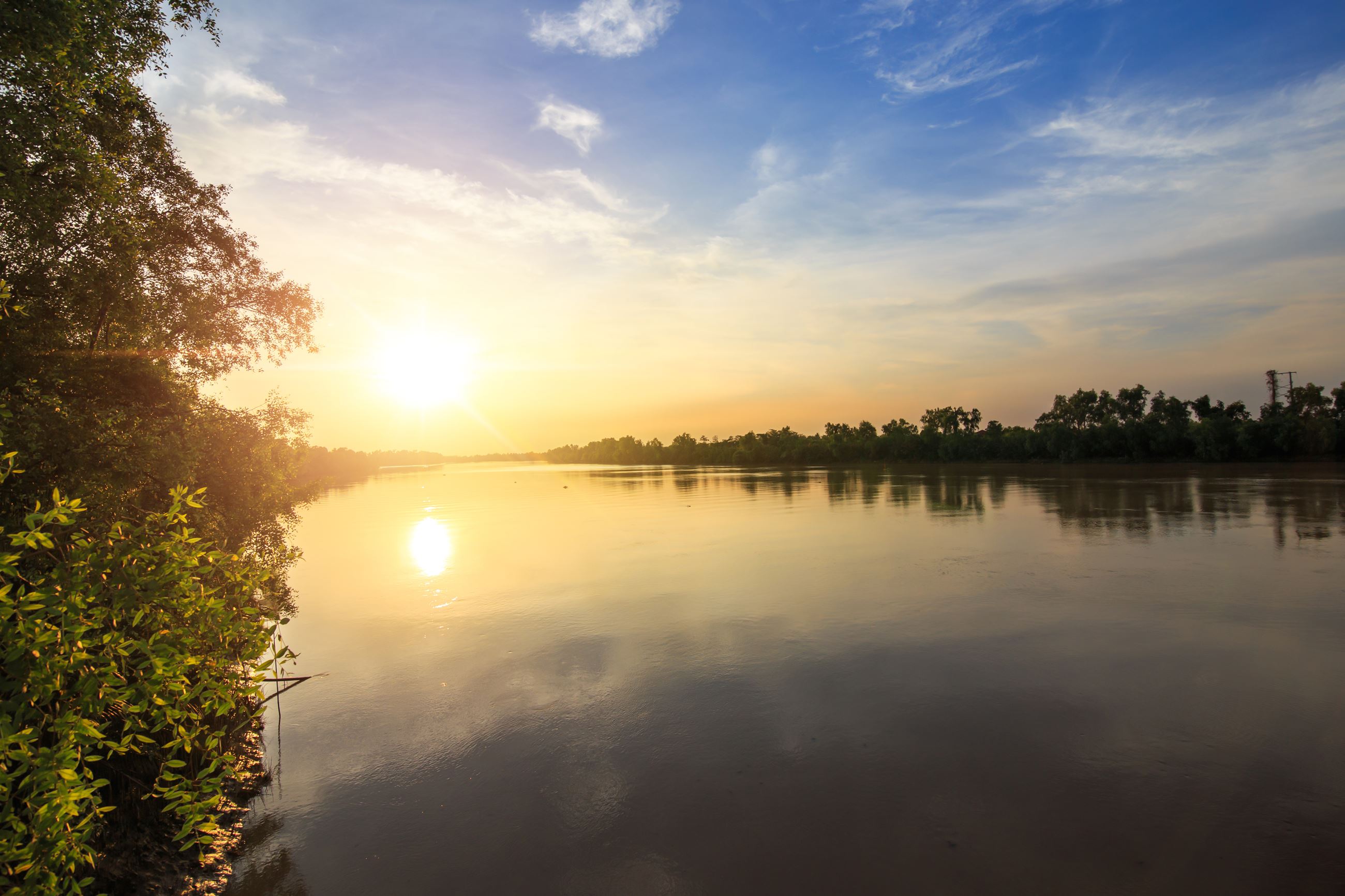 Stock Image_River Sunset